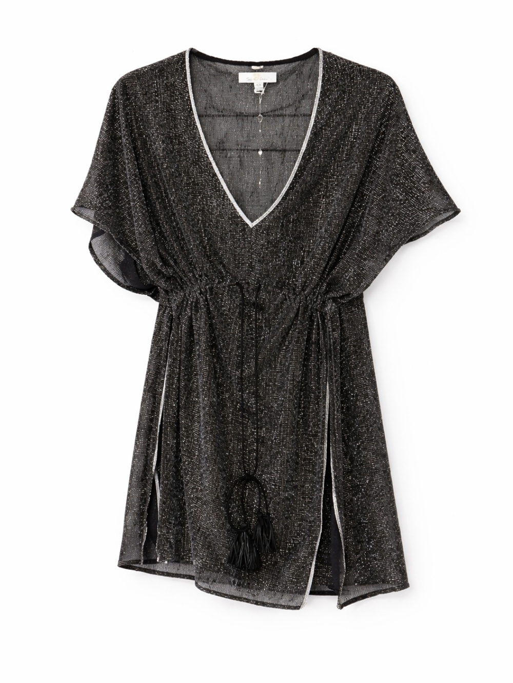 Turks & Caicos Metallic Sheer Swim Cover Up Shimmer NWT S/M or L/XL MSRP $69